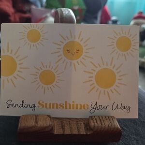 10/pkg Sunshine  Blank Greeting Card